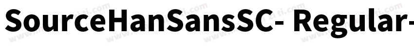 SourceHanSansSC- Regular- 普通字体转换